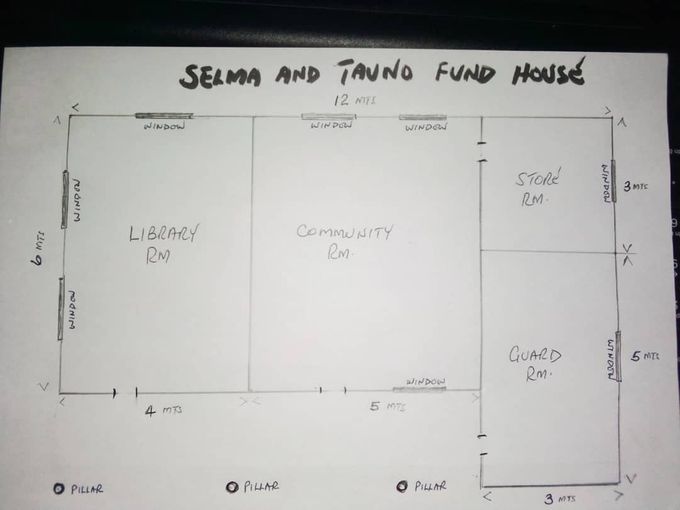 Ennen kuin Selma nukkui pois, vahvistimme kylän kanssa, että asiaan liittyvä rakennustyö käynnistyy kylässä osana Selma and Tauno Fund tulevaisuutta, erillisenä Isenge Clubin toiminnasta.